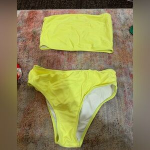 SHEIN Neon Yellow Bikini Set